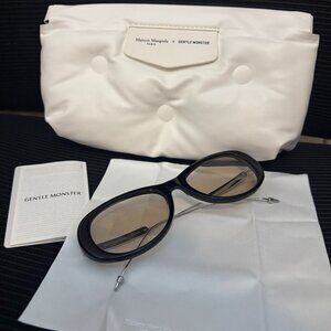 Maison Margiela x Gentle Monster Black Oval Sunnies – Viral Look